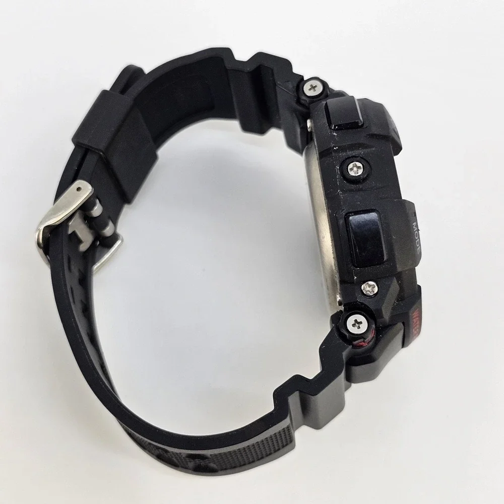 Everlast Sport Digital‎ Men's Watch 52MM Black Case Plastic Bands New Battery